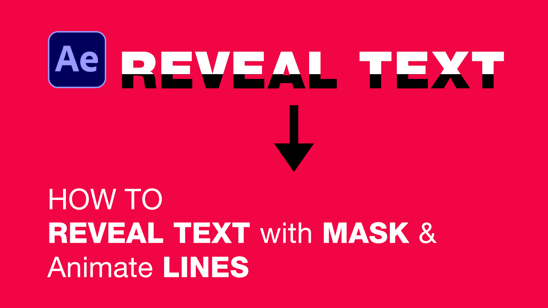 After Effects Reveal Text With Mask