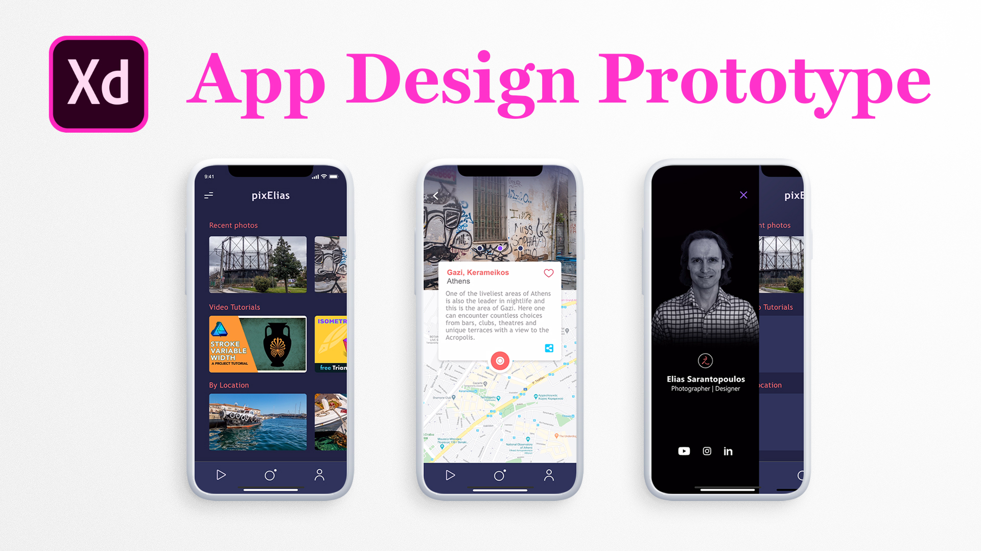 Adobe XD App Design Prototype