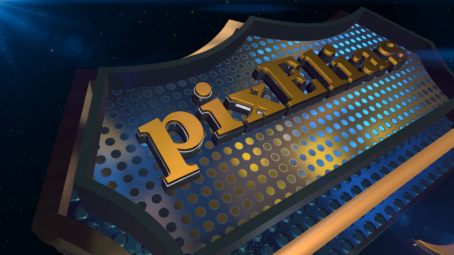 3D logo animation created in After Effects using Element 3D plugin